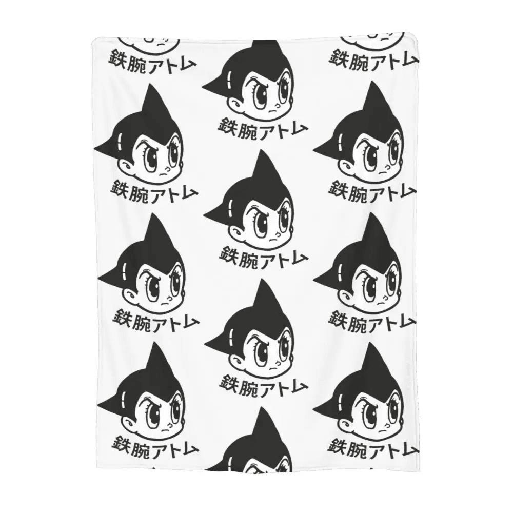 Anime Astro Boy White Blanket