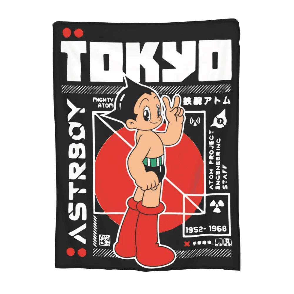 Anime Astro Boy Tokyo Blanket