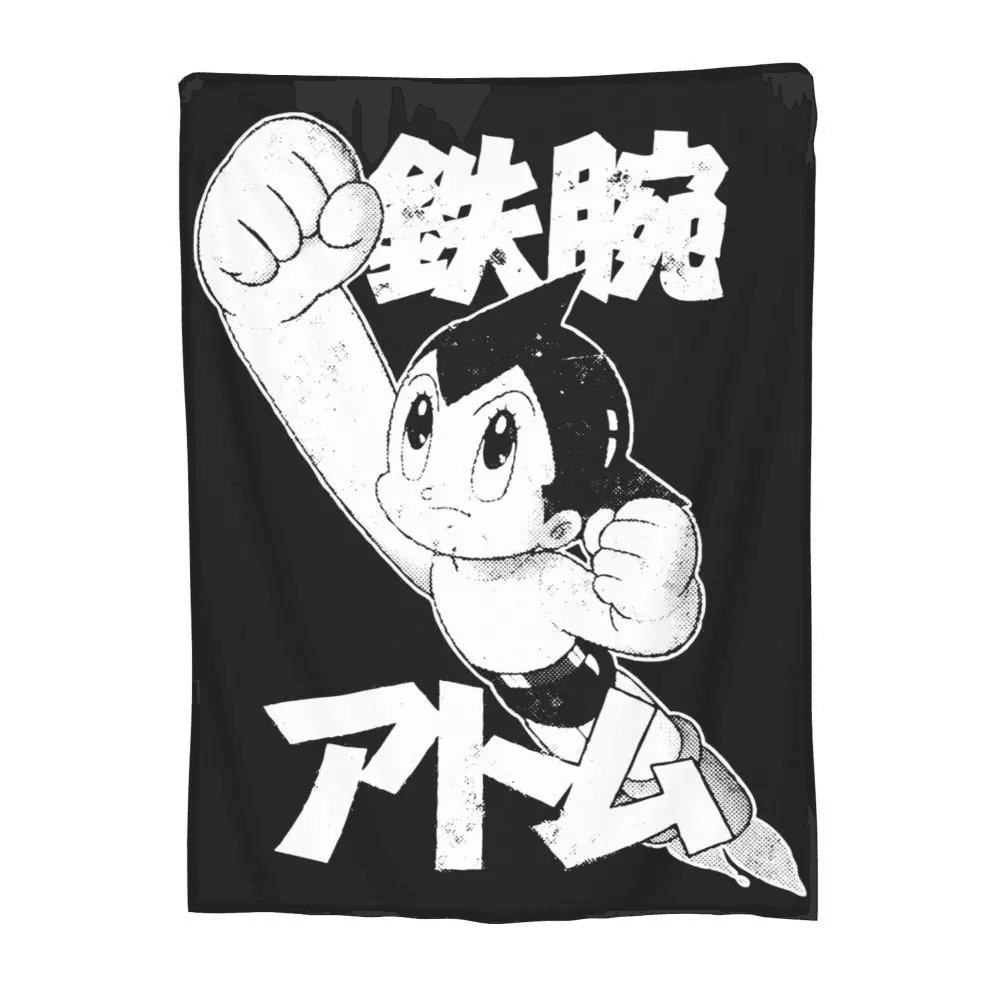 Anime Astro Boy Warm Black Blanket