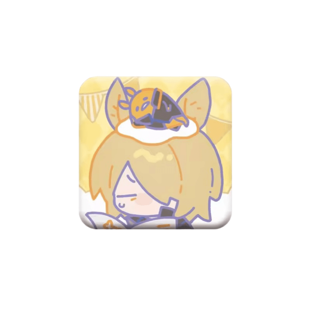 Anime Arknights Młynar And Gudetama Badge