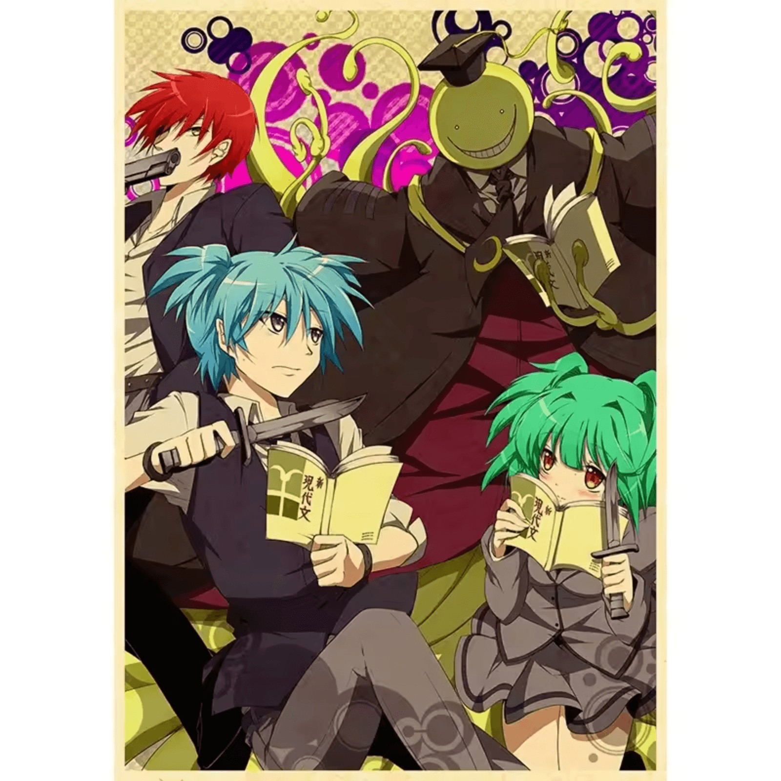 Anime Assassination Classroom Character Canvas Painting Wall Art