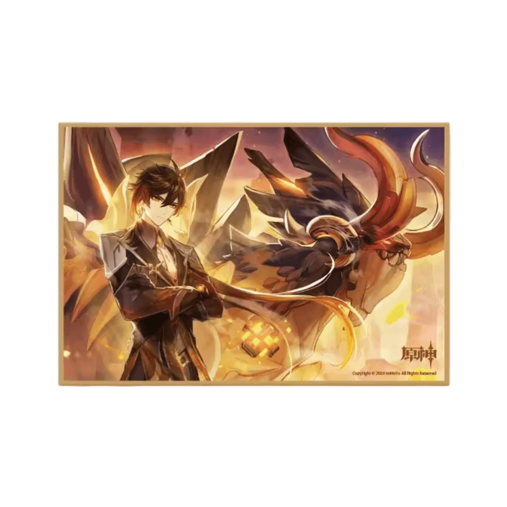 Anime Genshin Impact Zhongli Colored Paper