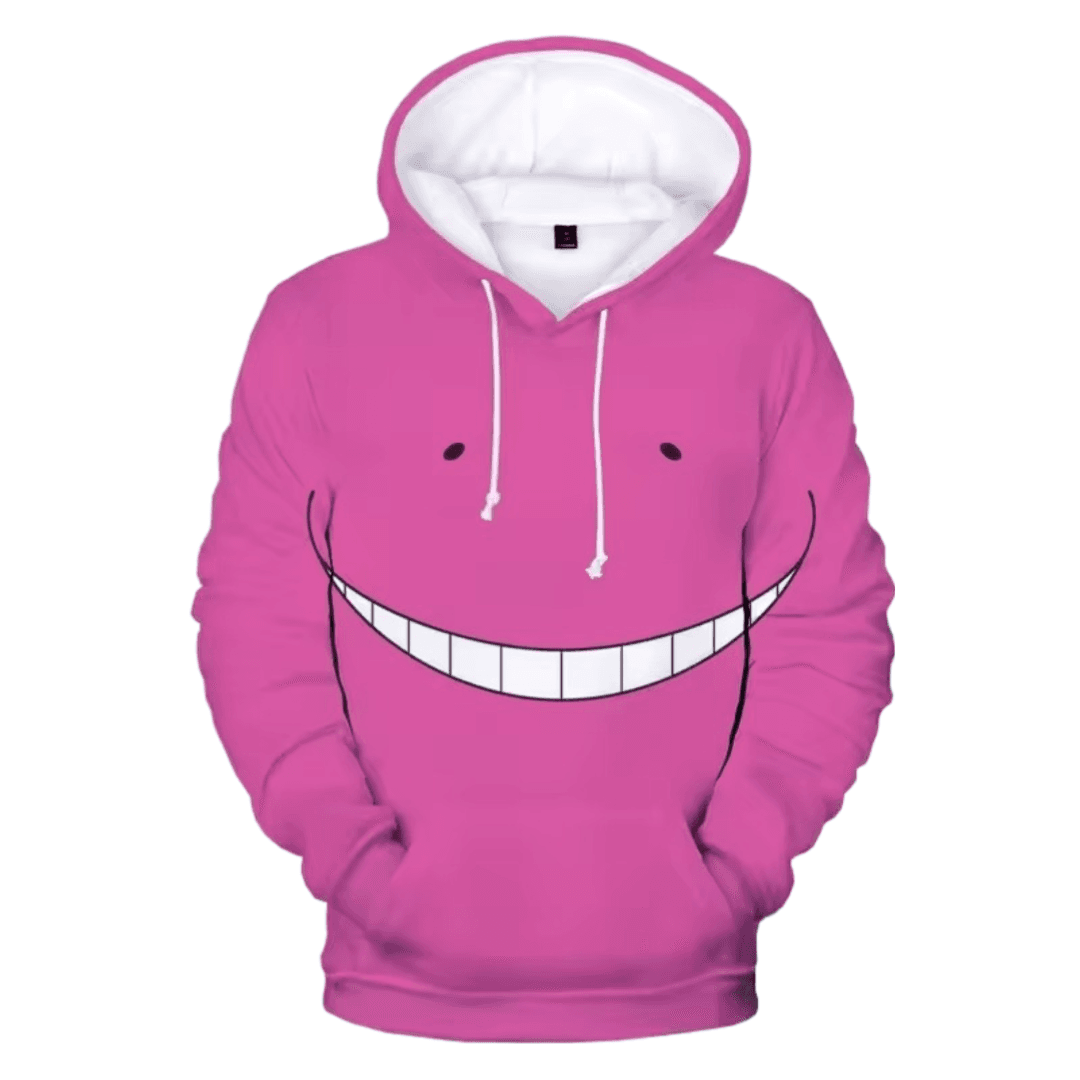 Anime Assassination Classroom Koro-Sensei Pink Hoodie