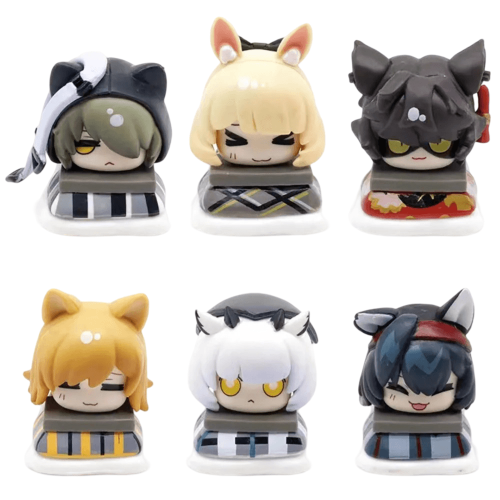 6Pcs/set Anime Arknights Mini Action Figure Toy