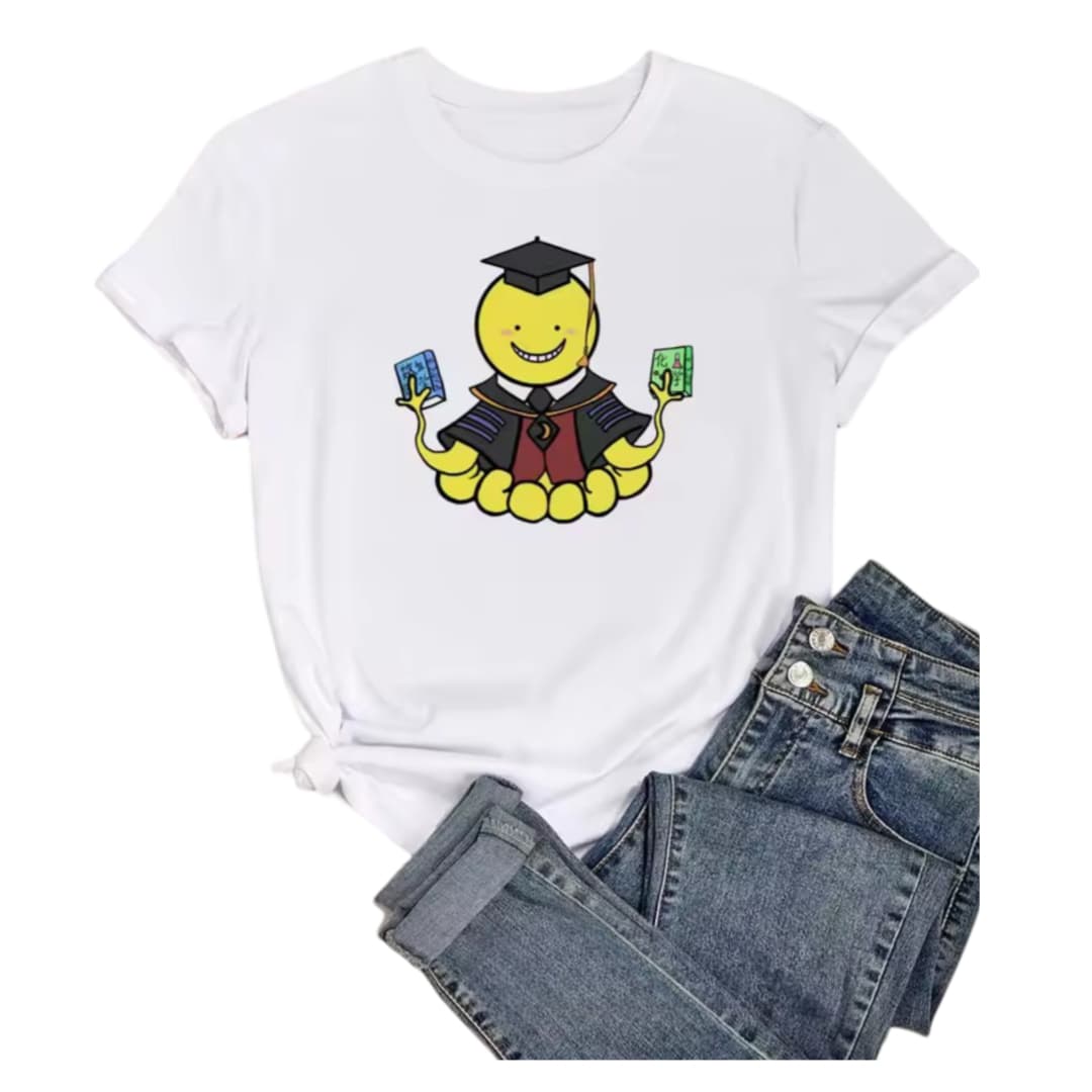 Assassination Classroom Koro-Sensei Anime Printed Women T-Shirt