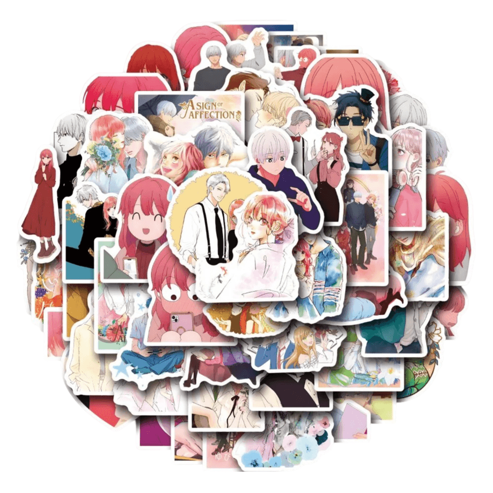 55Pcs Anime A Sign Of Affection Waterproof Stickers