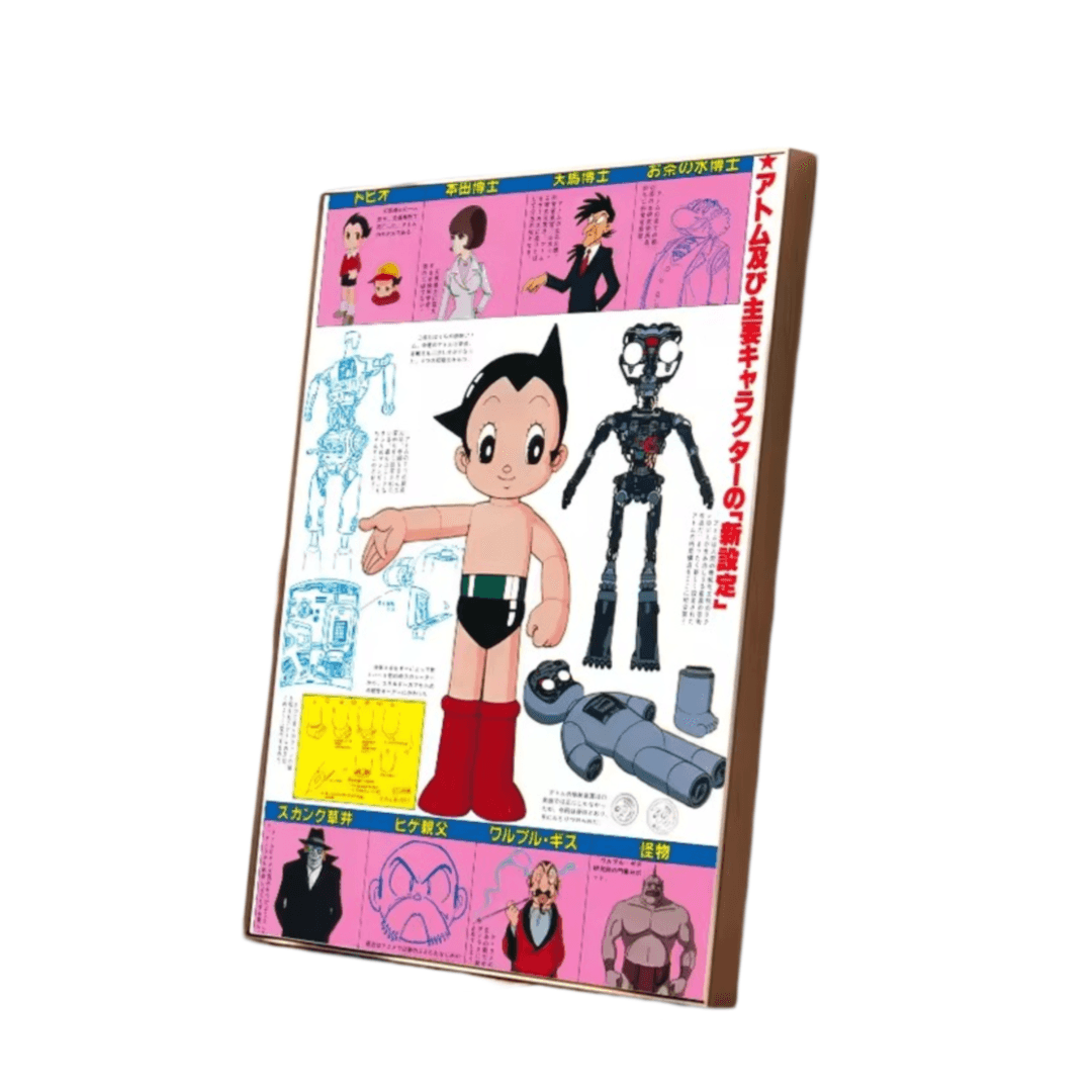 Anime Astro Boy Paper Painting Wall Art