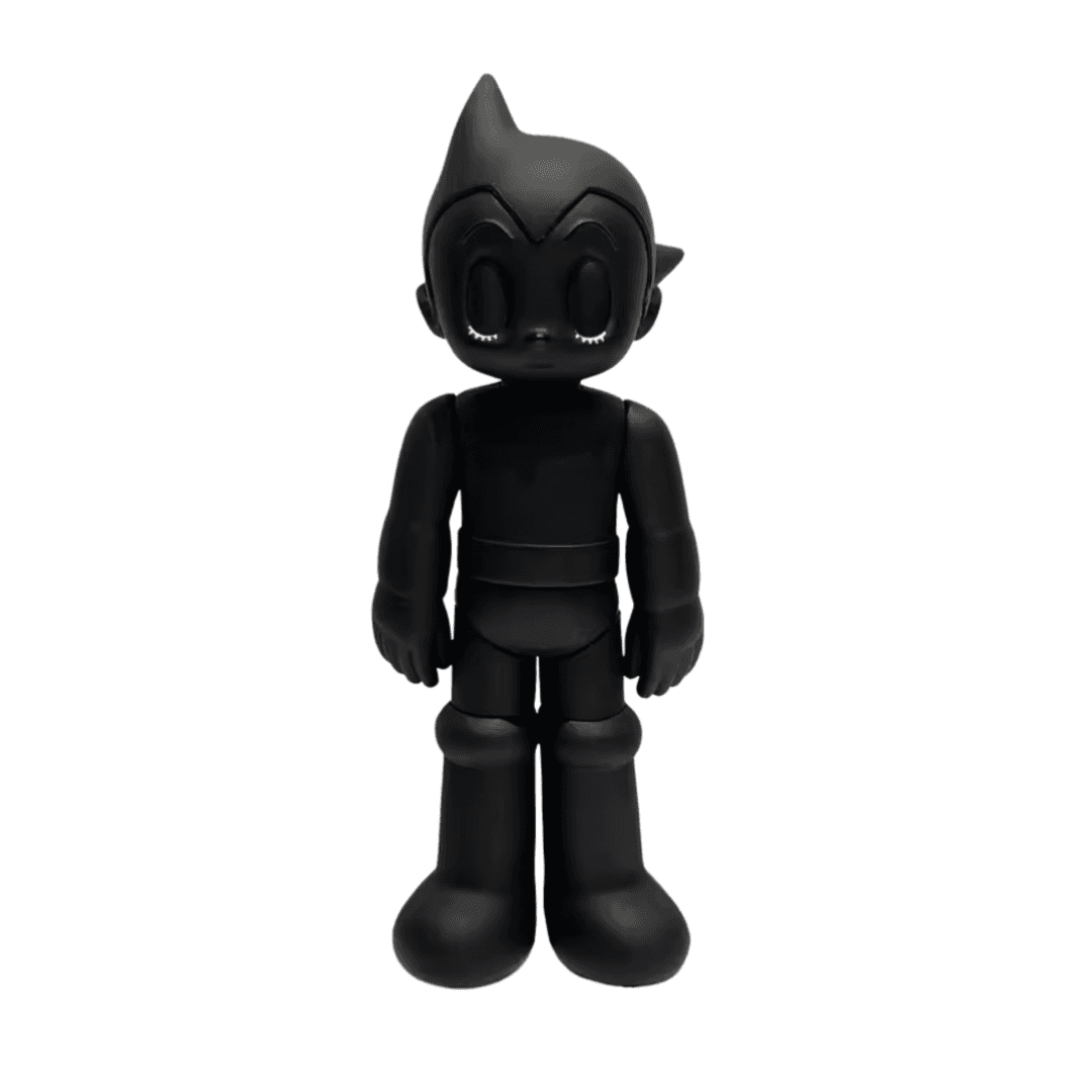 Anime Astro Boy Standing Eye Closing Black Action Figure Toy