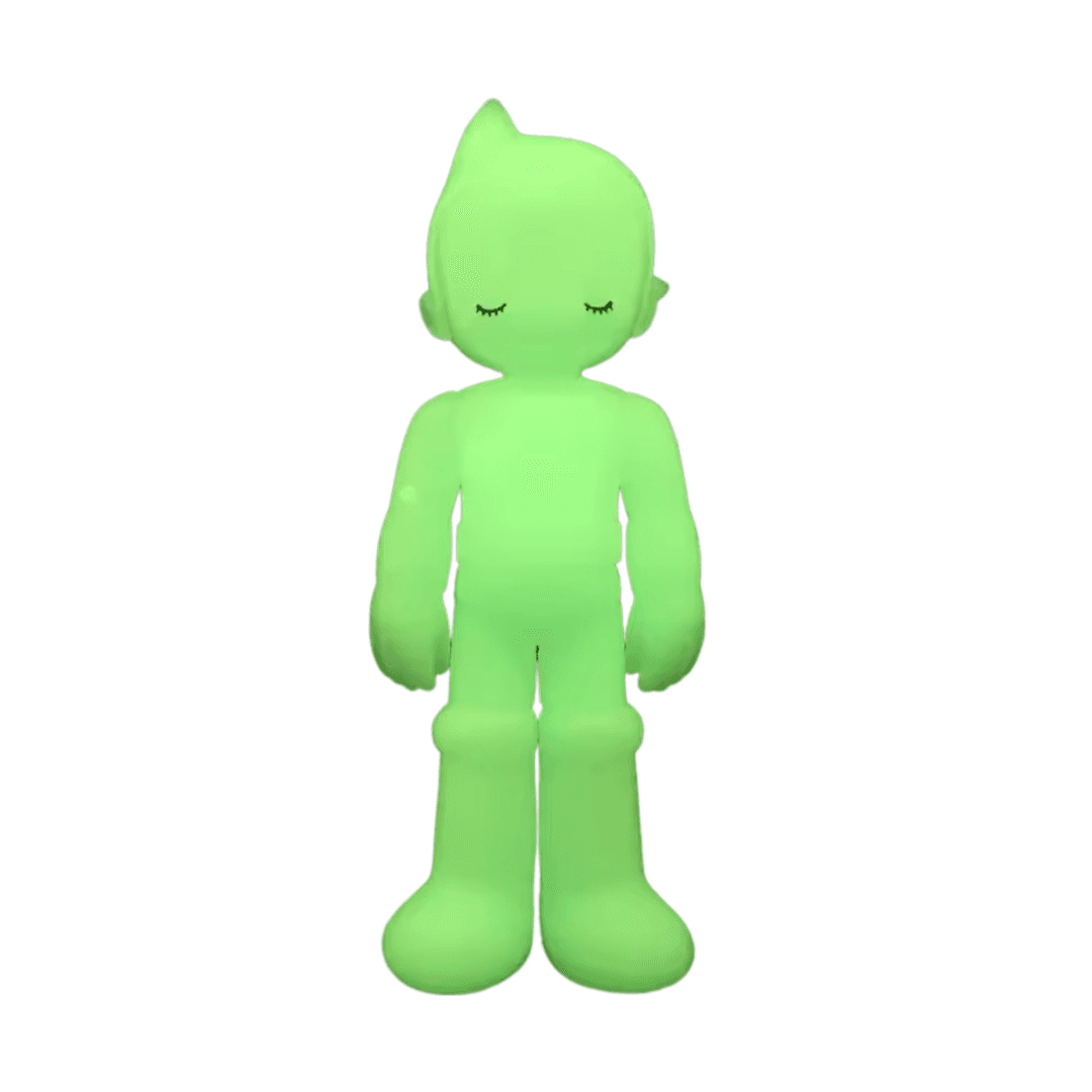 Anime Astro Boy Standing Eye Closing Green Action Figure Toy