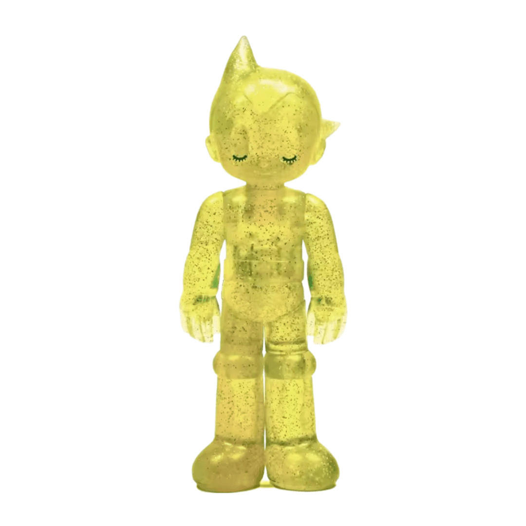Anime Astro Boy Eye Closing Crystal Yellow Action Figure Toy