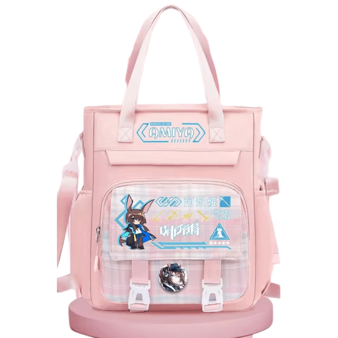 Anime Arknights Amiya Pink Crossbody Bag