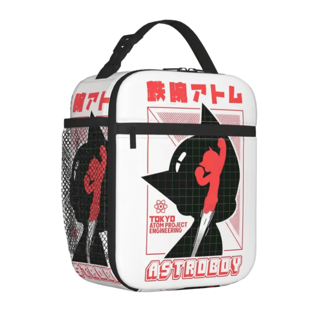 Anime Astro Boy White Insulated Lunch Bag