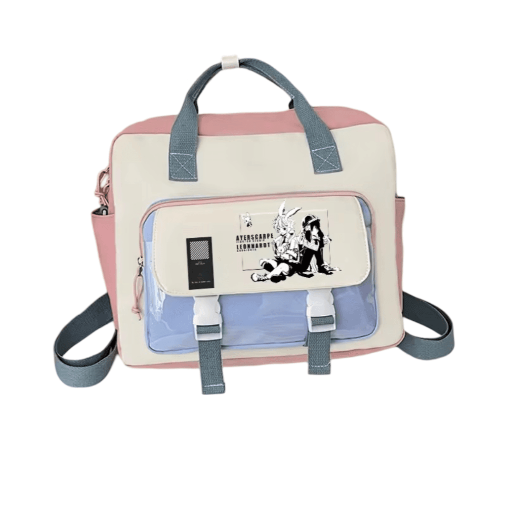 Anime Arknights Ayerscarpe And Leonhardt Shoulder Bag