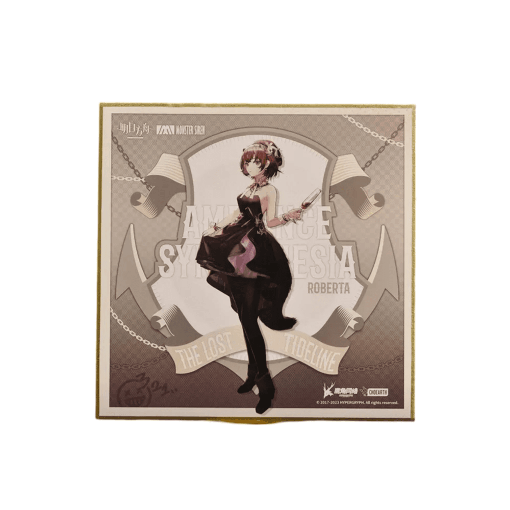 Anime Arknights Roberta Colored Board