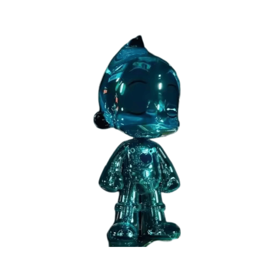 Anime Astro Boy Go Earth Heroes Series 1st Generation Transparent Blue Action Figure Toy