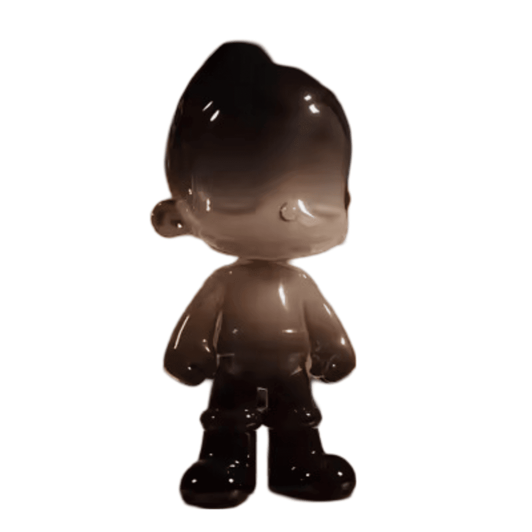 Anime Astro Boy Go Earth Heroes Series 1st Generation Transparent Black Action Figure Toy