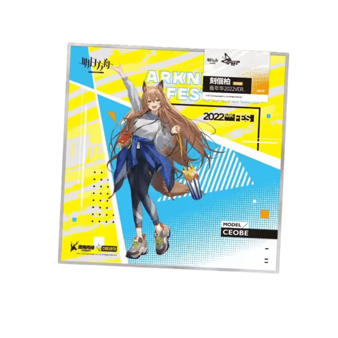 Anime Arknights Ceobe Shikishi Board