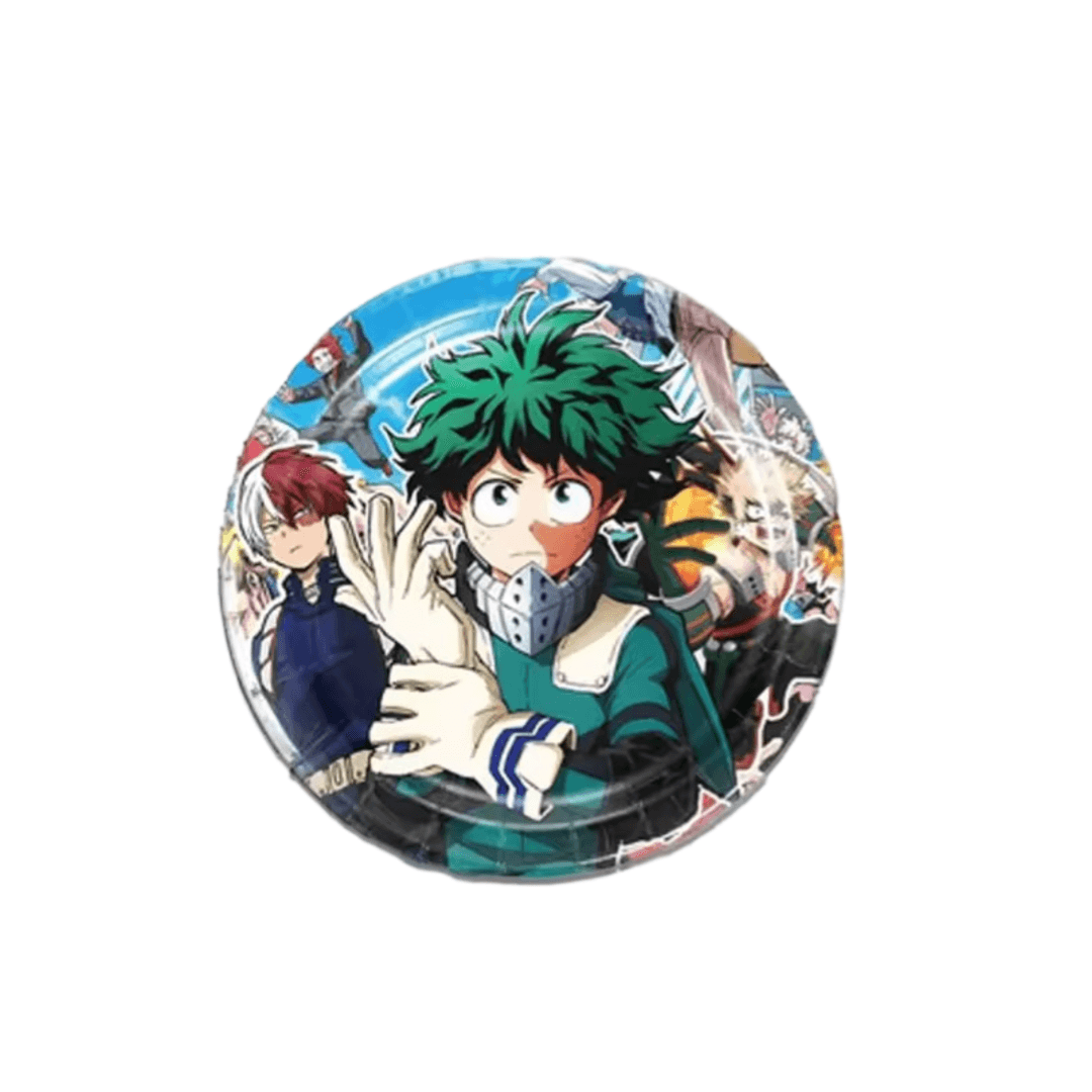 10Pcs Anime My Hero Academia Plate Birthday Party Decorations
