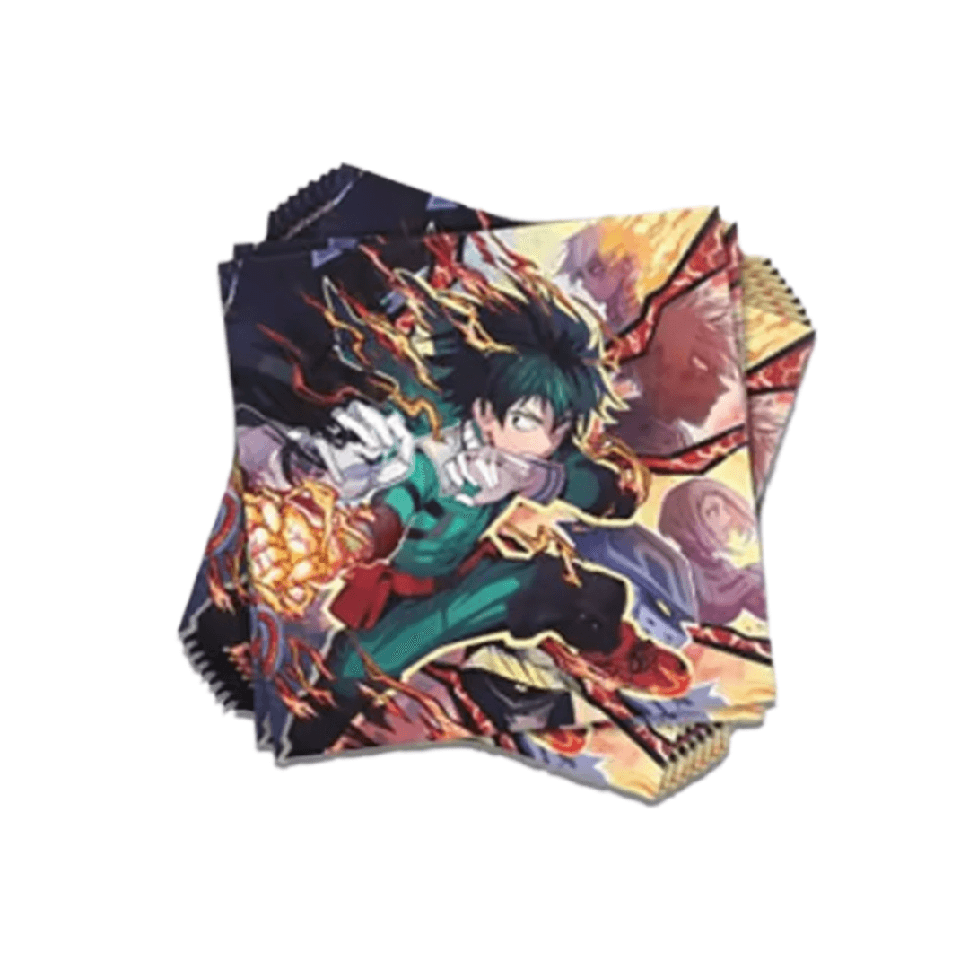 20Pcs Anime My Hero Academia Paper Towel Birthday Party Decorations