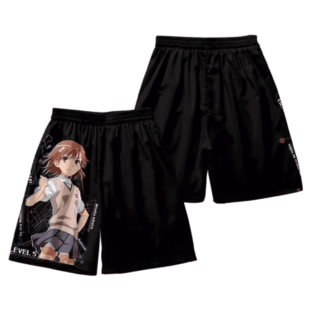 Anime A Certain Magical Index Mikoto Misaka Casual Black Shocks