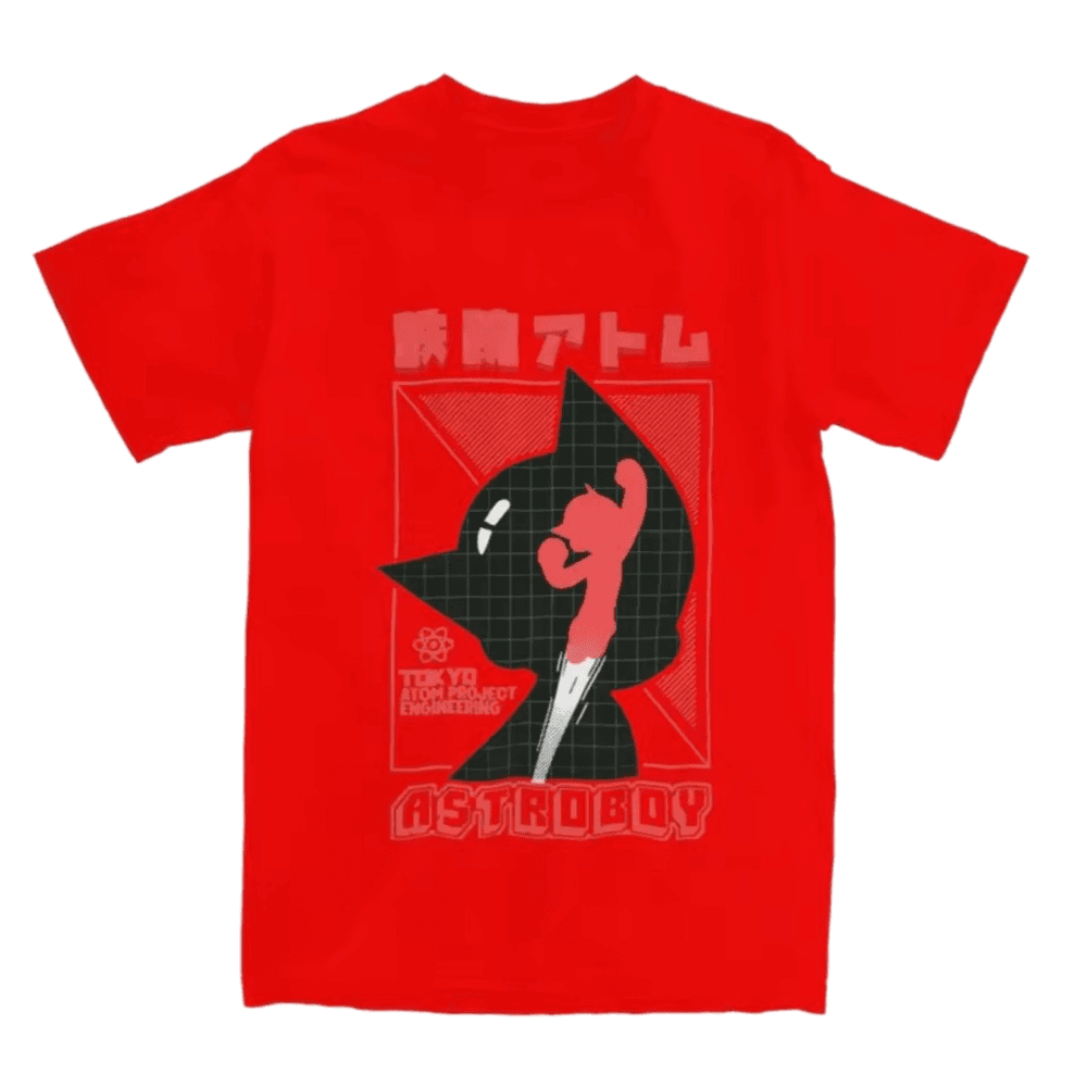 Anime Astro Boy Short Sleeve O Neck T-Shirt — detail 2