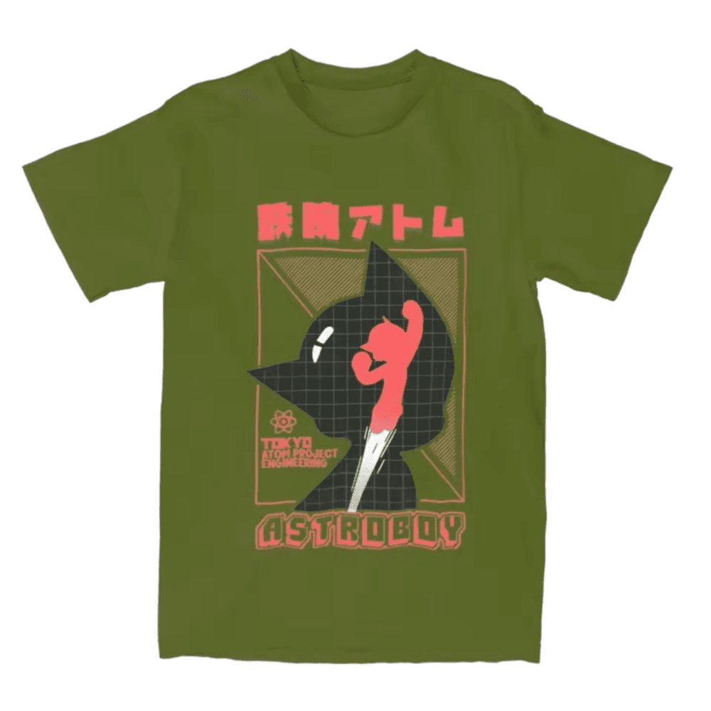 Anime Astro Boy Short Sleeve O Neck T-Shirt — detail 1