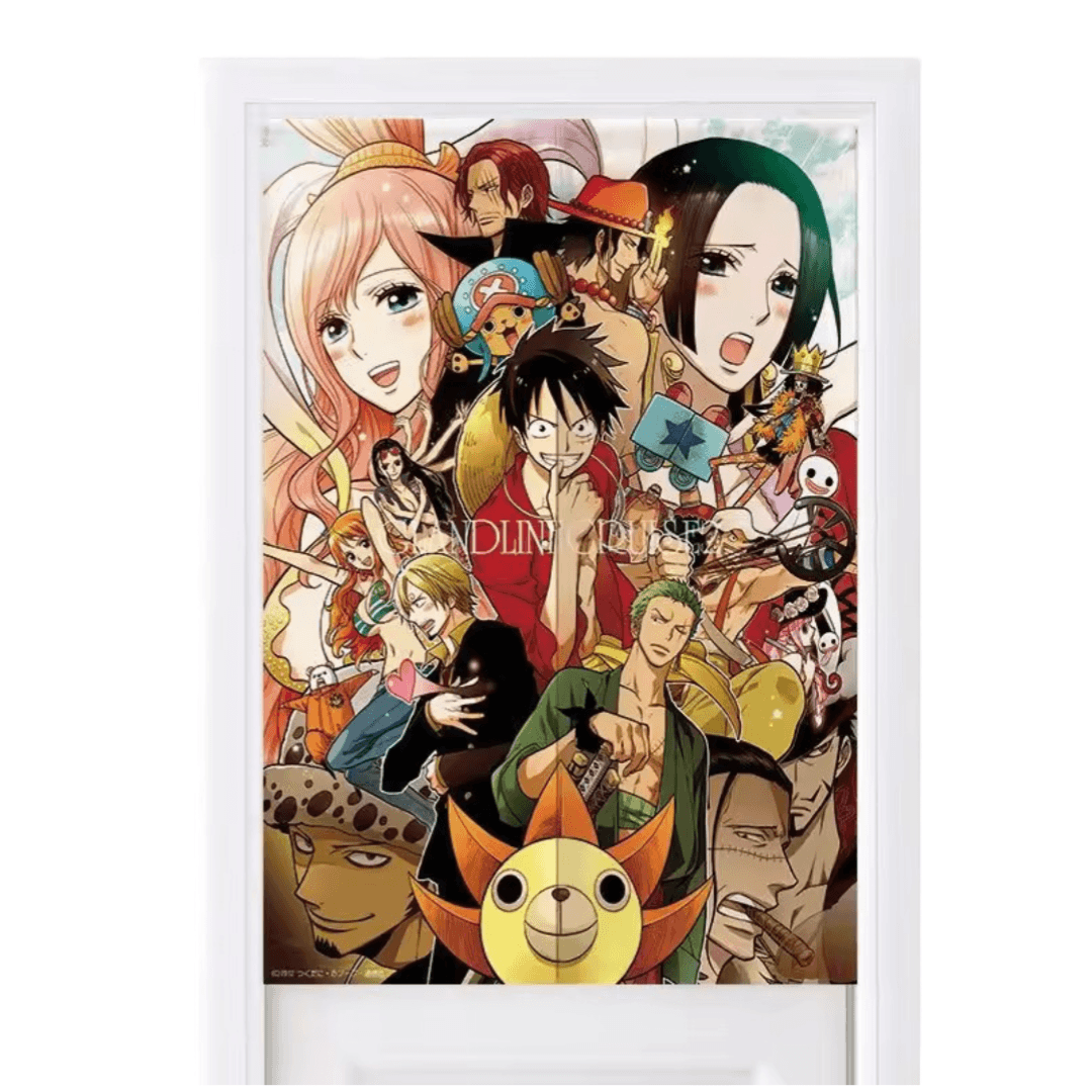 Anime One Piece Character Door Curtains