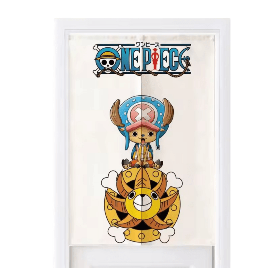 Anime One Piece Thousand Sunny With Chopper Door Curtains