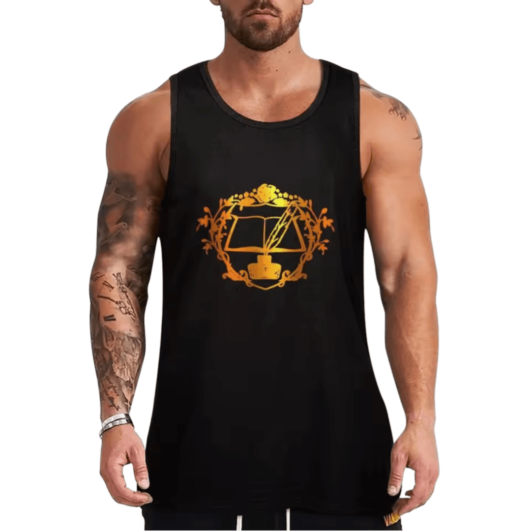 Anime Ascendance Of A Bookworm Rozemyne Workshop Sleeveless Gym T-Shirt For Men — detail 1