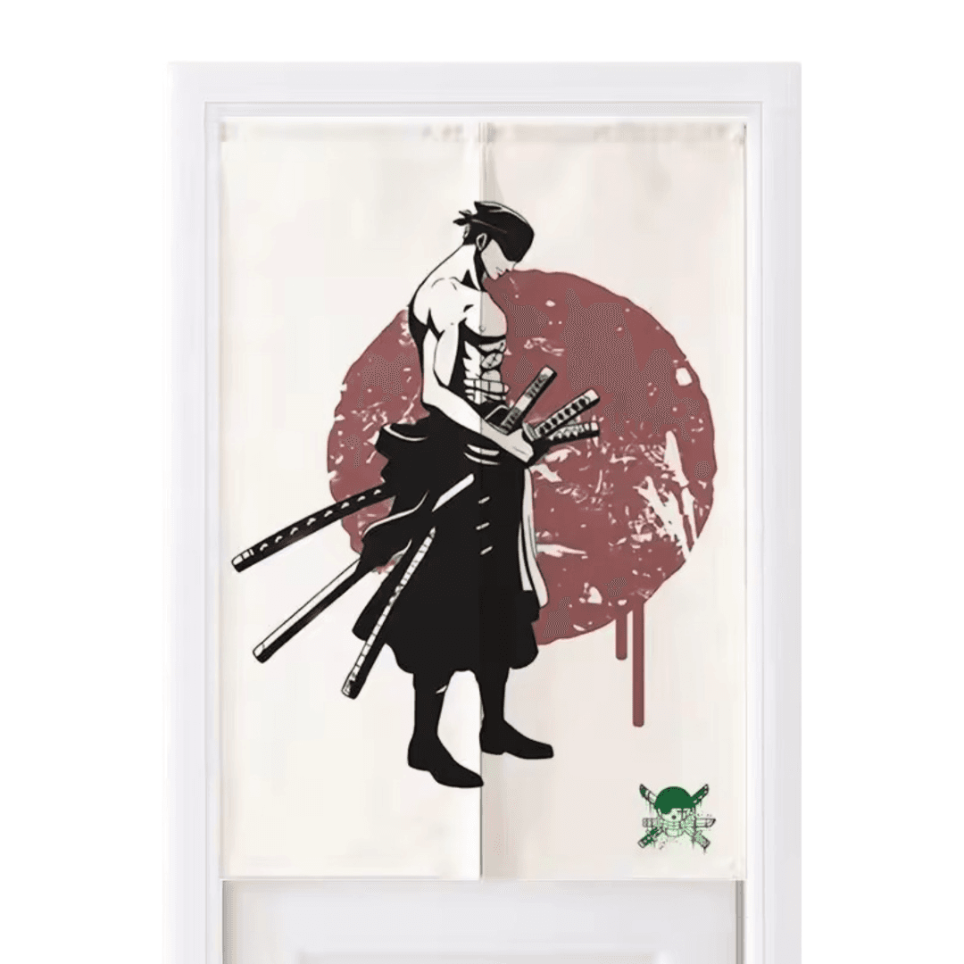 Anime One Piece Roronoa Zoro Printed Door Curtains