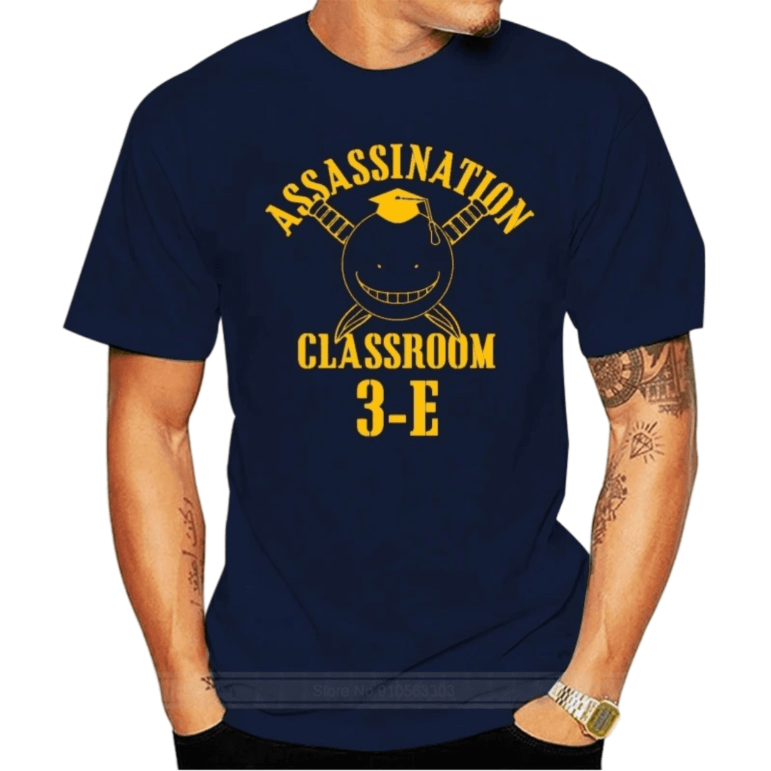 Anime Assassination Classroom Koro-Sensei Navy Blue T-Shirt