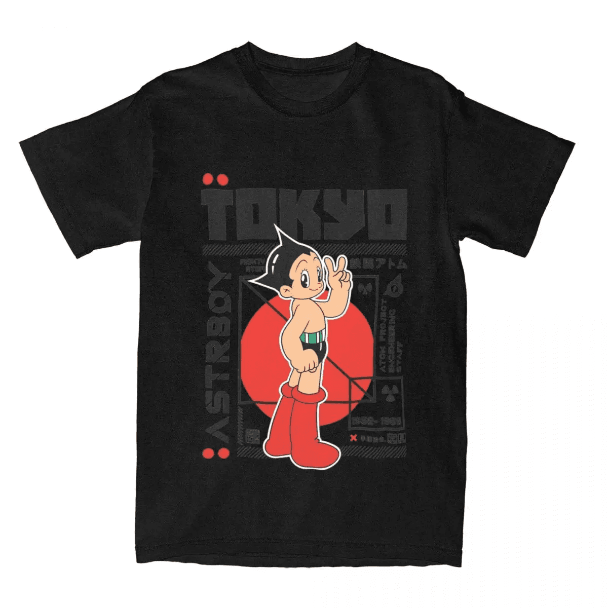 Anime Astro Boy Tokyo Short Sleeve T-Shirt — detail 1