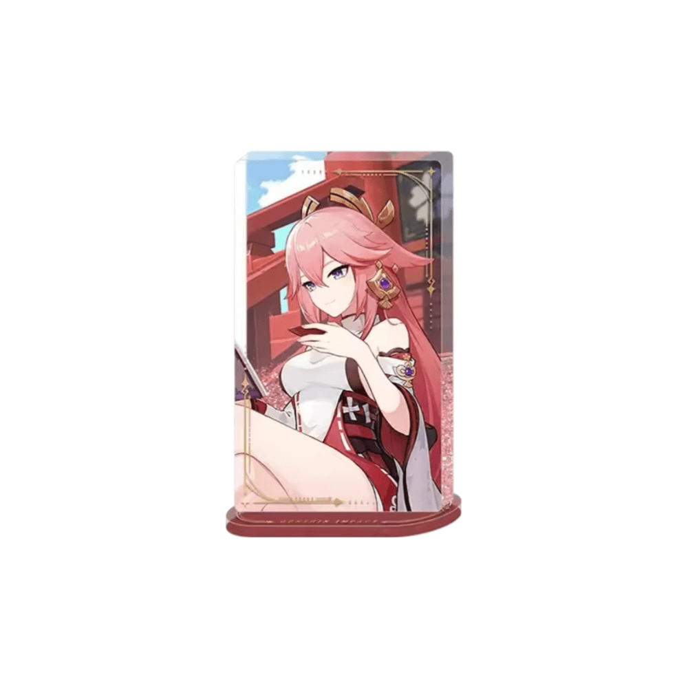 Anime Genshin Impact Yae Miko Acrylic Stand Desktop Ornament