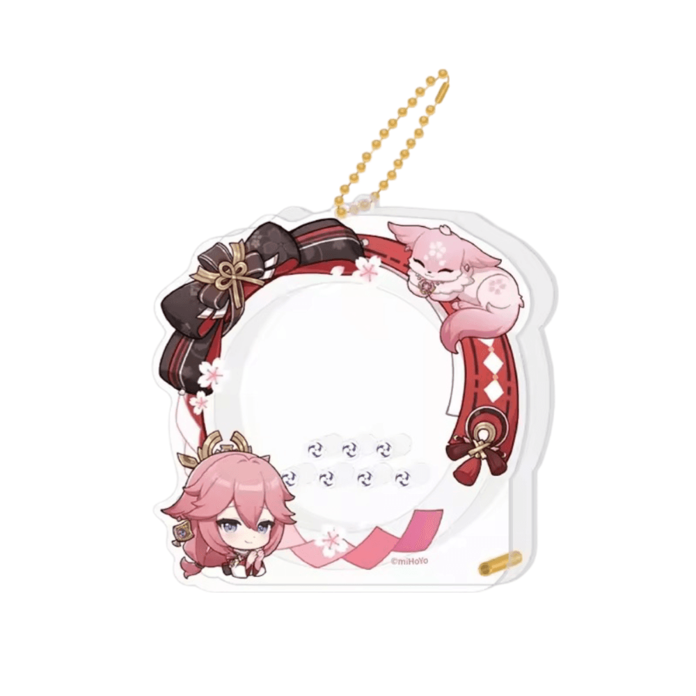 Anime Genshin Impact Yae Miko Acrylic Storage Keychain