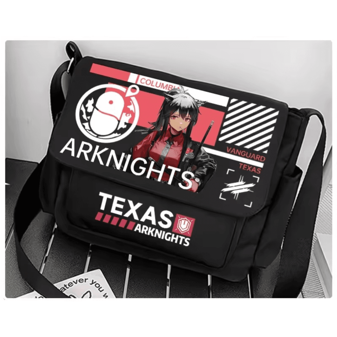 Anime Arknights Texas Black Shoulder Bag