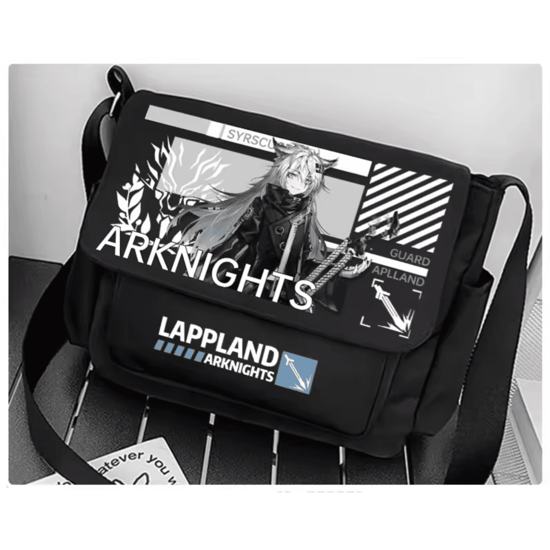 Anime Arknights Lappland Black Shoulder Bag