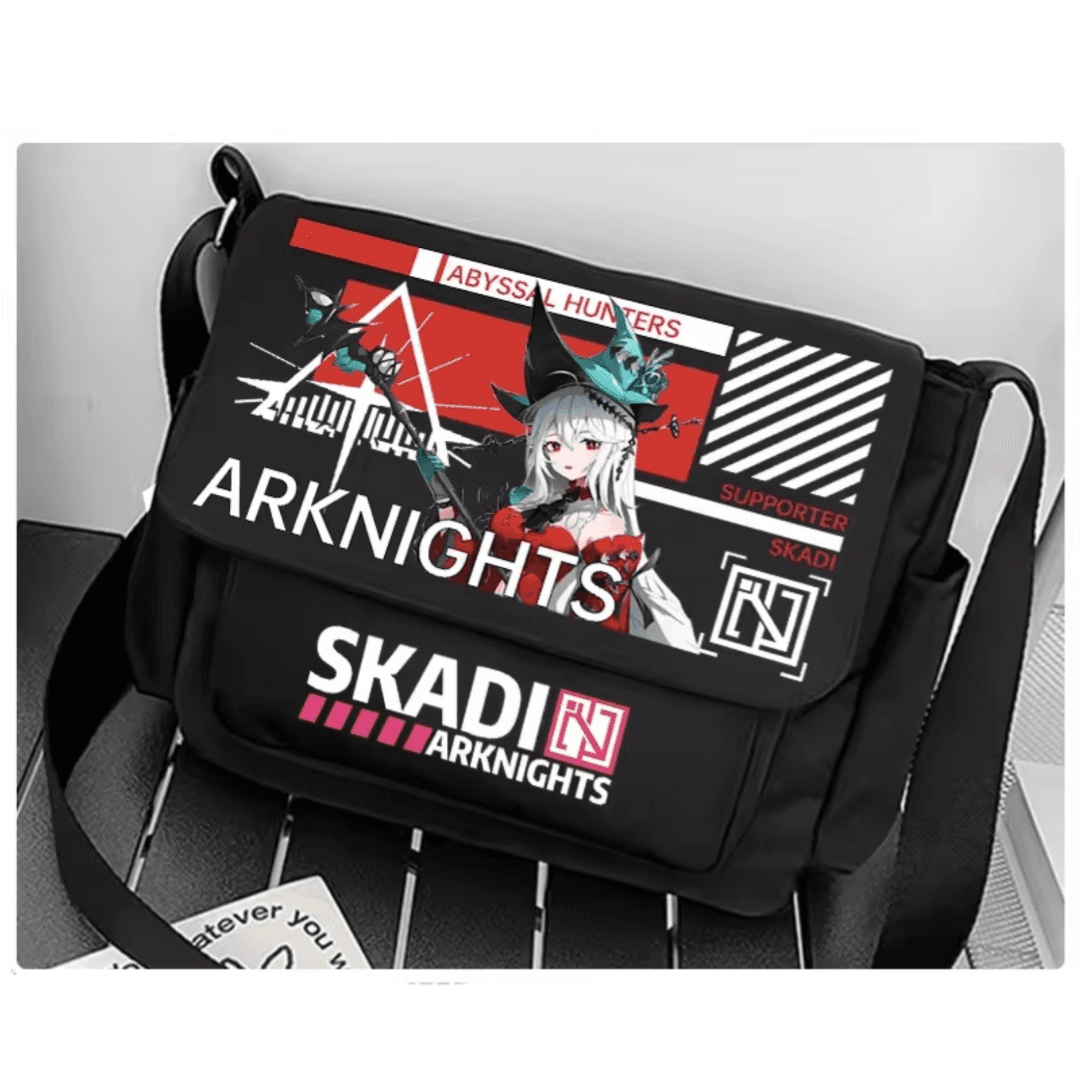 Anime Arknights Skadi Black Shoulder Bag