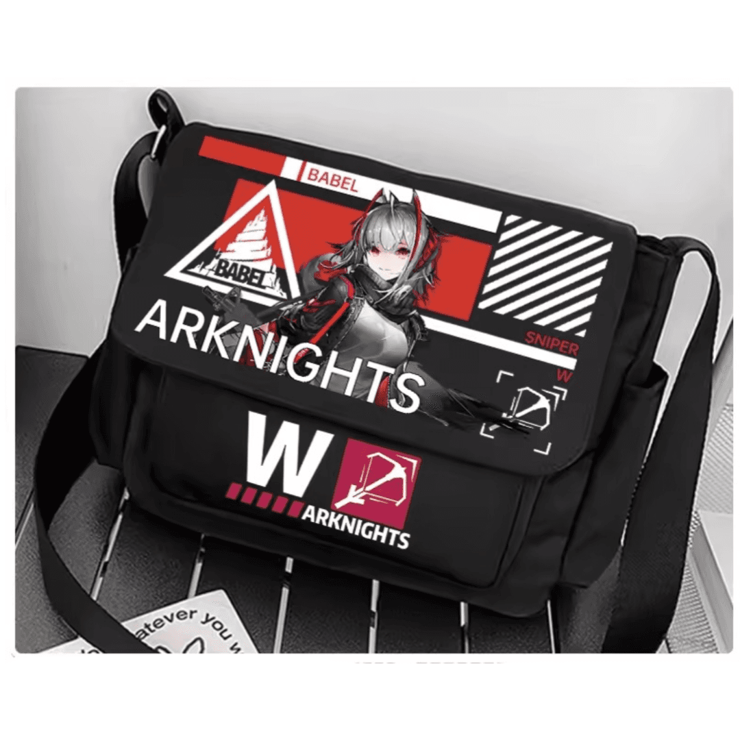 Anime Arknights W Black Shoulder Bag