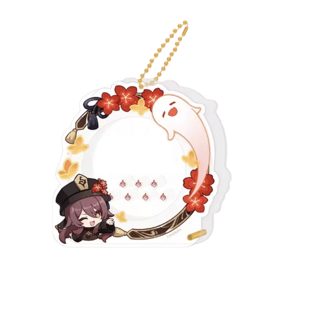 Anime Genshin Impact Hu Tao Acrylic Storage Keychain