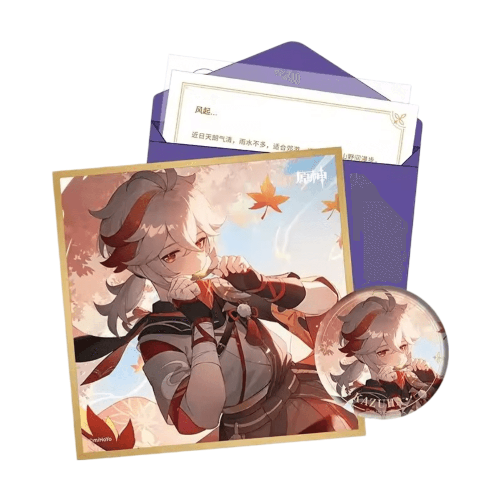 Anime Genshin Impact Kaedehara Kazuha Birthday Gift Box Set