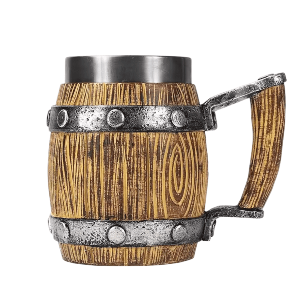 Anime One Piece Monkey D. Luffy Wooden Barrel Cup