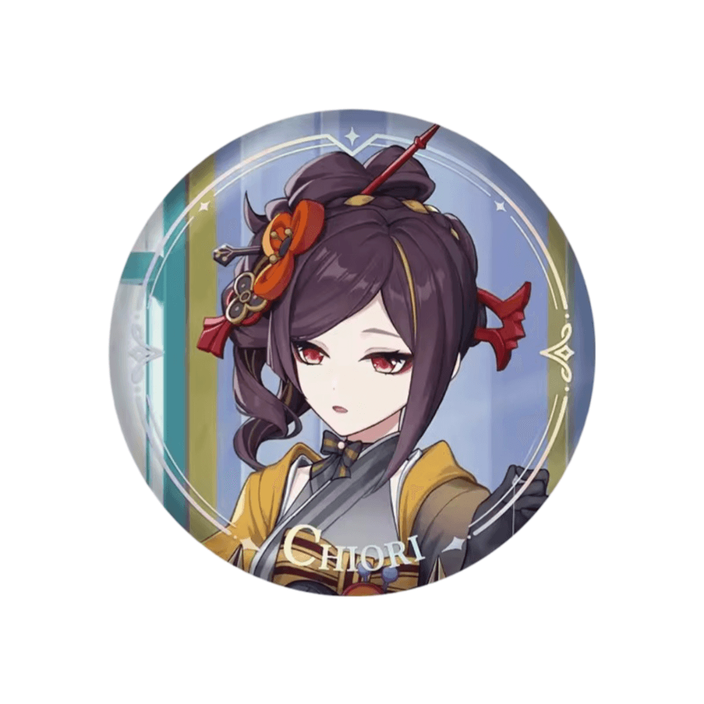 Anime Genshin Impact Chiori Original Authentic Badge