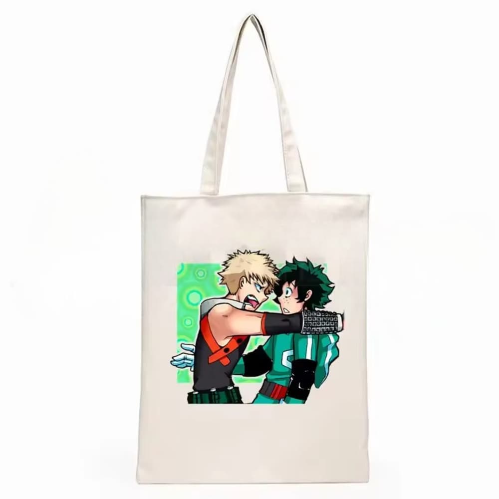 Anime My Hero Academia Katsuki Bakugo Vs Izuku Midoriya Shopping Bag