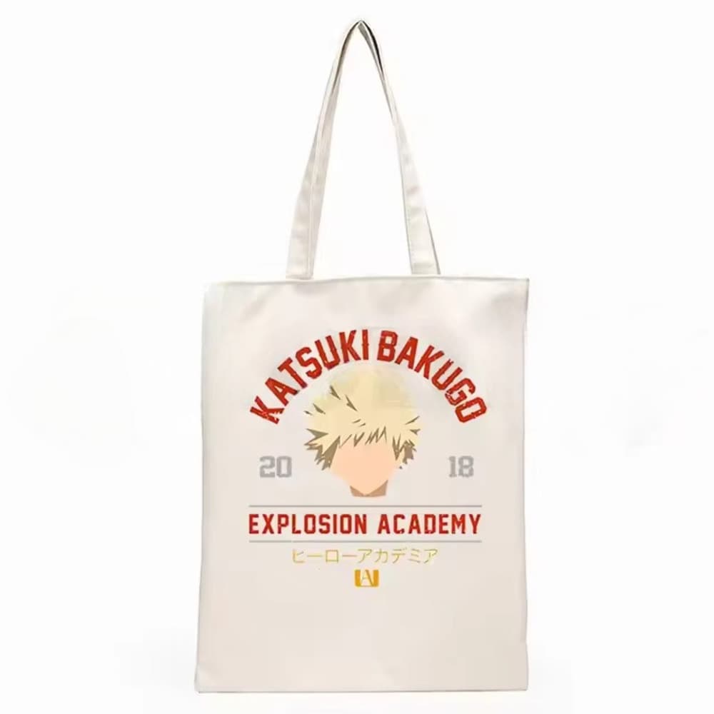 My Hero Academia Katsuki Bakugo Anime White Shopping Bag