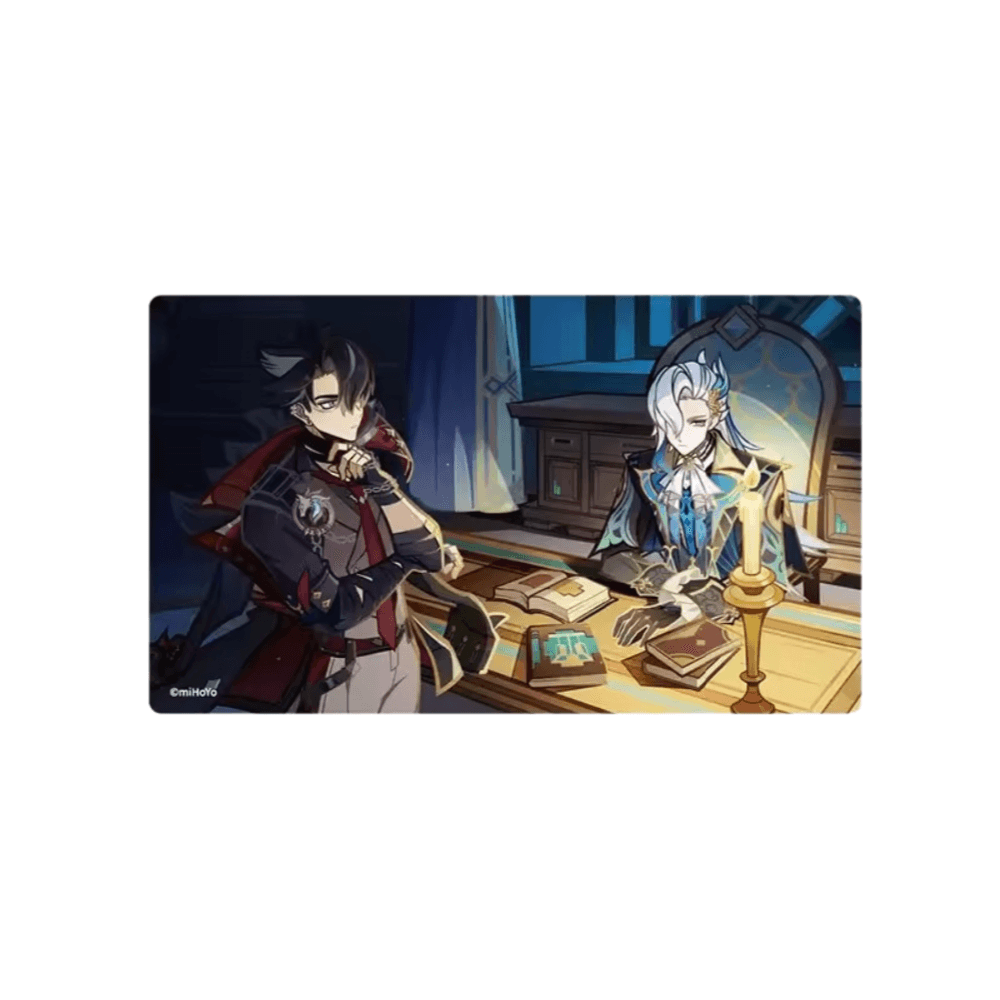 Anime Genshin Impact Neuvillette And Wriothesley Trading Card