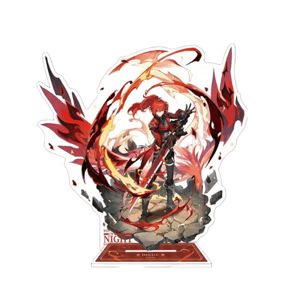 Genshin Impact Anime Diluc Acrylic Stand