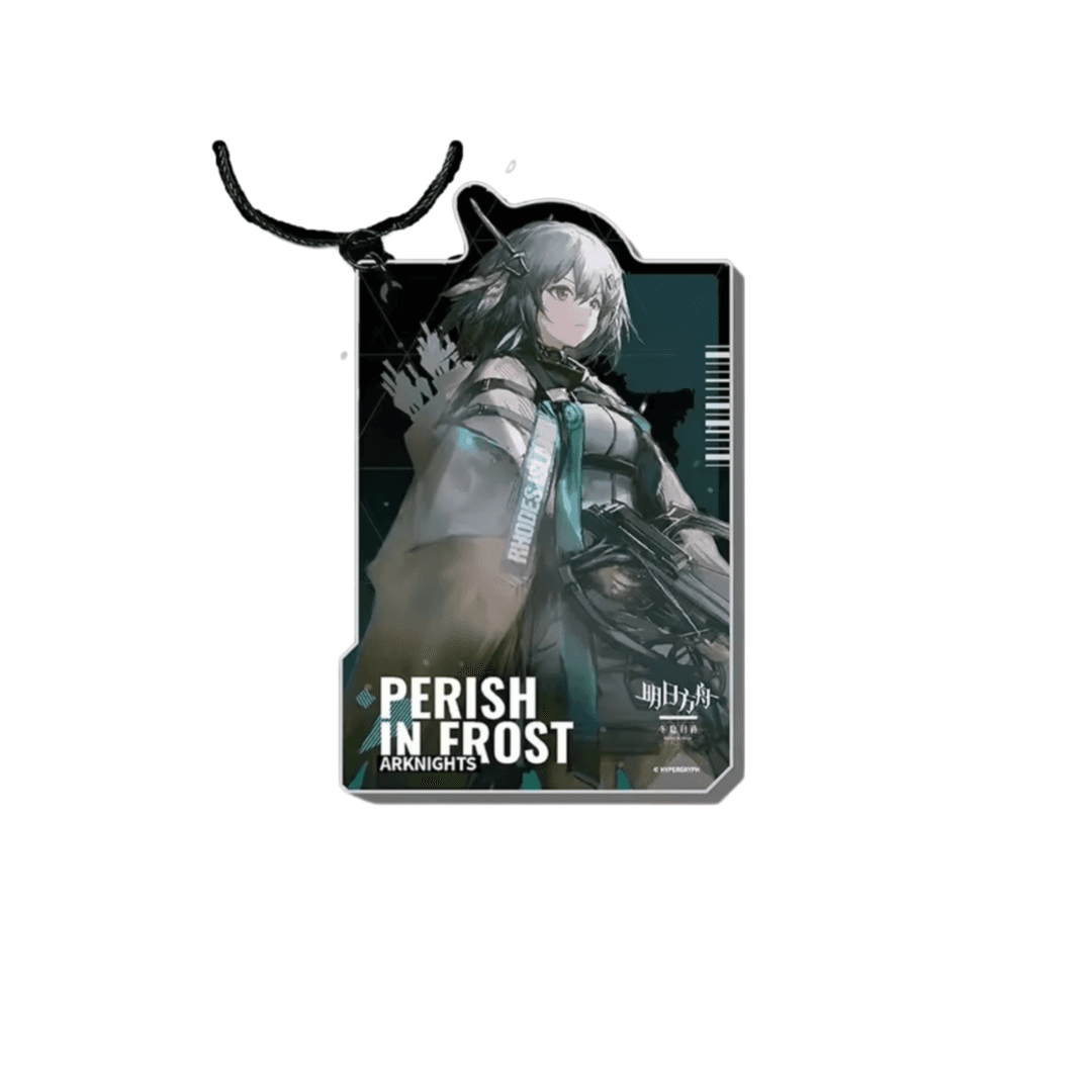 Anime Arknights Perish In Frost GreyThroat Acrylic Keychain