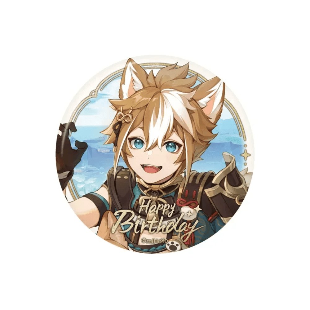 Anime Genshin Impact Gorou Birthday Series Badge