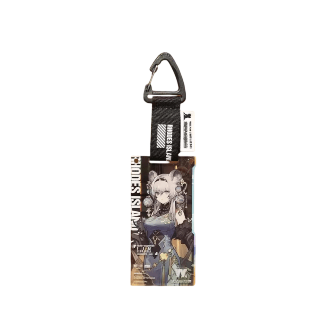 Anime Arknights Lin Pass Certificate Acrylic Keychain Pendant