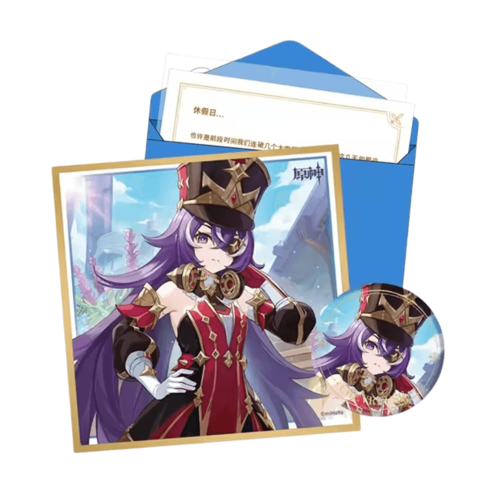 Anime Genshin Impact Chevreuse Birthday Gift Box Set